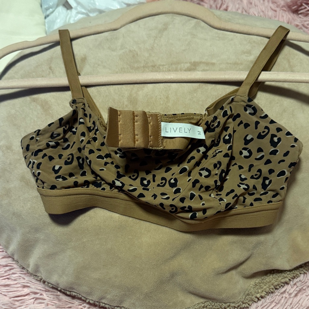 Lively Leopard Print Bra - Tan And Black